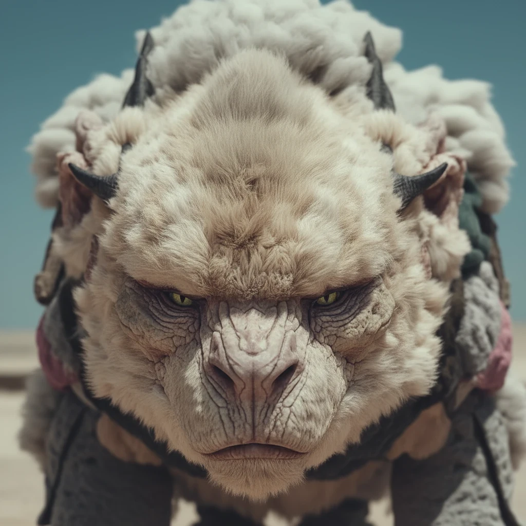 Creature design: front close-up