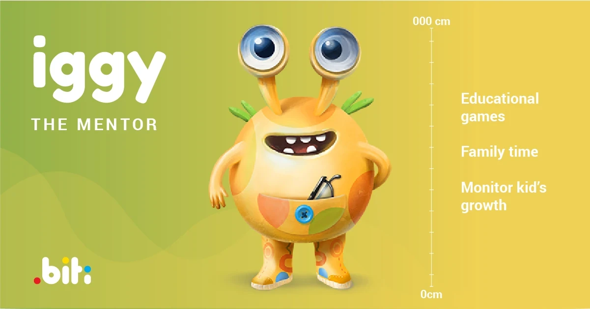 Iggy the Mentor — yellow character card