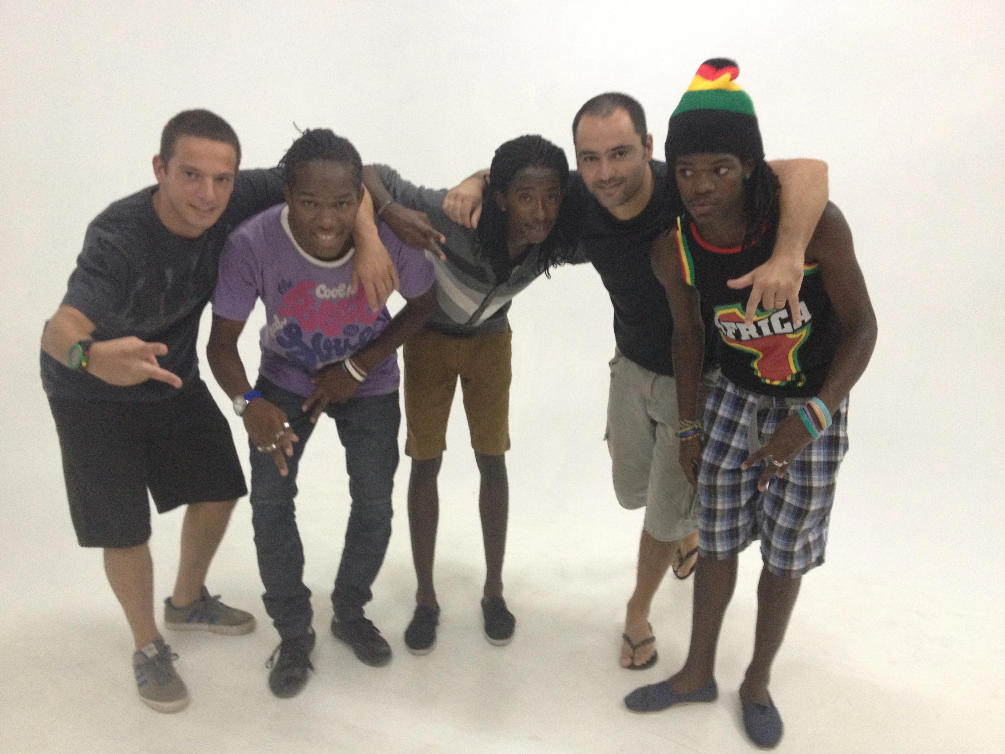 Production crew photo in Cape Verde studio